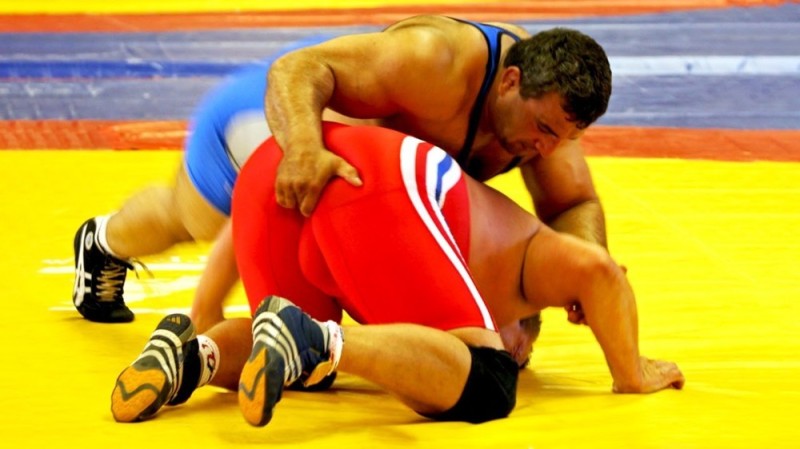 Create meme: wrestling , Greco Roman wrestling, freestyle wrestling stalls