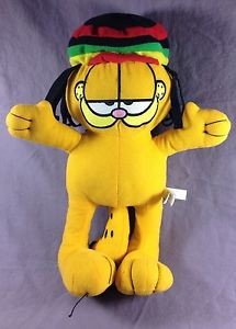 Create meme: stuffed toy, Rastaman, Garfield