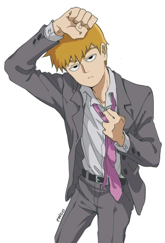 Создать мем: reigen, reigen arataka, аниме моб психо 100