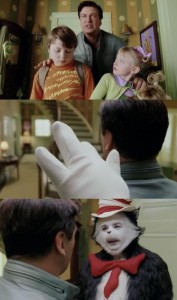 Создать мем: cat in the hat 2003 alec, sally the cat in the hat, кот фильм 2003