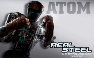 Создать мем: robot, реальная сталь, atom real steel