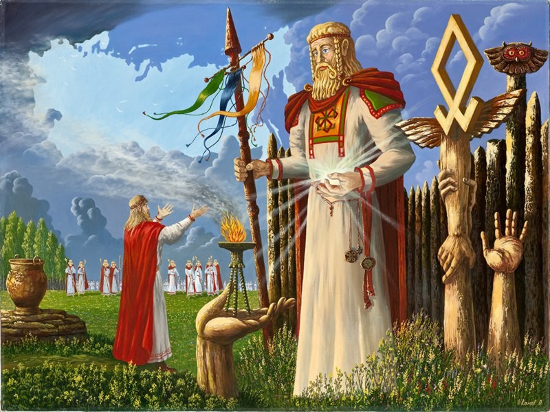 Создать мем: боги славян, белобог славянский бог, славянские боги