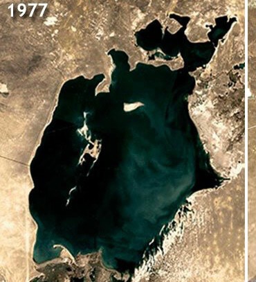 Create meme: the Aral sea, the Aral sea in 1960, the Aral sea on the map