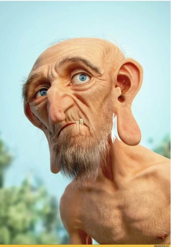 Create meme: 3d modeling program zbrush, the bald old man, funny old people