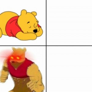 Создать мем: muscle winnie pooh, Винни-Пух, christian server meme