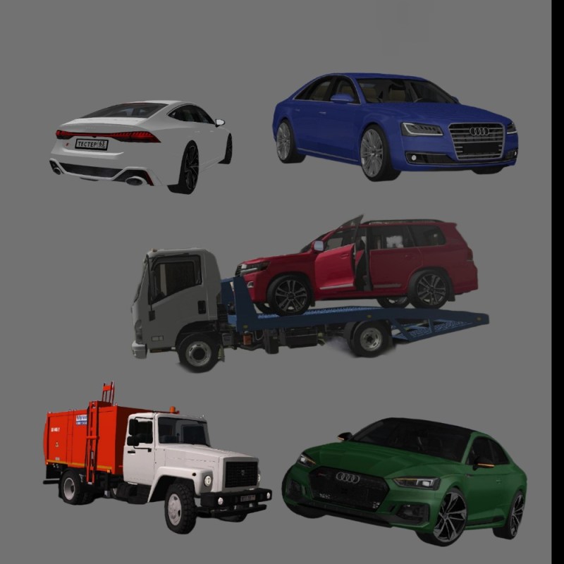 Create meme: gta sa cars, semi-trailer truck ETS 2, id of the samp machines