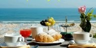 Create meme: good morning sea, Breakfast on the shore of the sea photos, good morning pictures sea