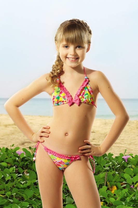 Create meme: little models in swimsuits, A ten-year-old girl in swimsuits, baby swimwear 