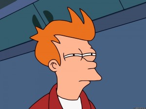 Create meme: fry, I think, fry from futurama