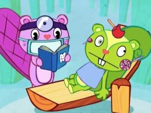 Создать мем: happy tree friends nuttin but the tooth, tree friends, хэппи три френдс