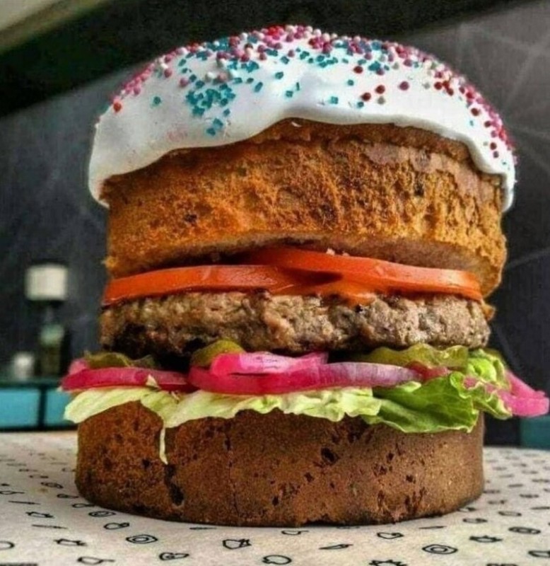 Create meme: food burger, burger cake, burger burger