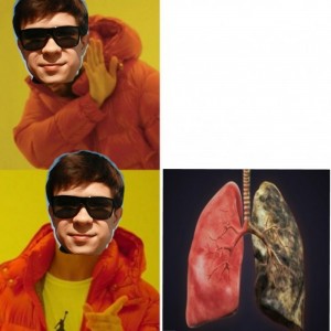 Create meme: lungs of a smoker, lungs of a smoker pictures, Timothy meme template