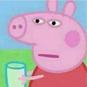 Create meme: mumps, peppa pig