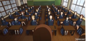 Создать мем: anime classroom, смотрит аниме, аниме
