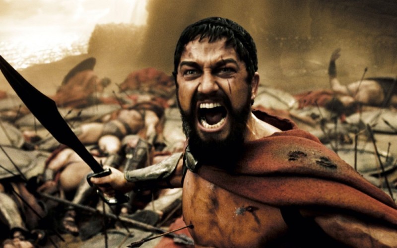 Create meme: this is Sparta, Spartans 300, king Leonidas of Sparta