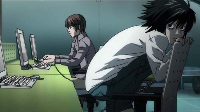 Create meme: death note l, el death note, death note l