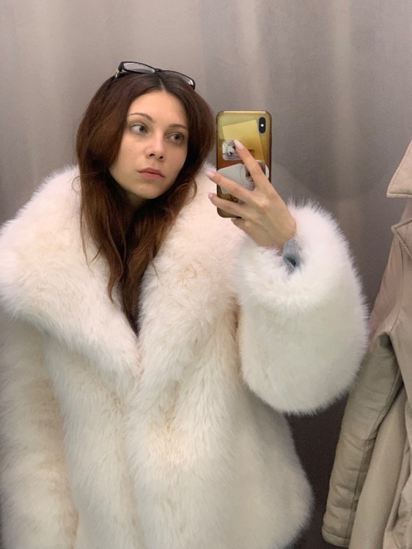 Create meme: coat, fur coat, faux fur coat