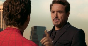 Create meme: Robert Downey, spider man far from home, spider-man