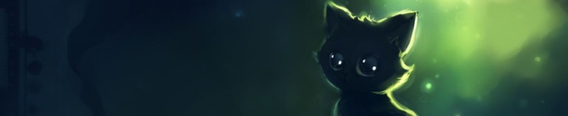 Create meme: cute black cat, cute anime cats, black cat art