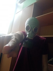 Create meme: gasmask, people, gas mask