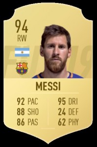 Create meme: Lionel Messi, ea sports fifa 18, fifa 18 ultimate team