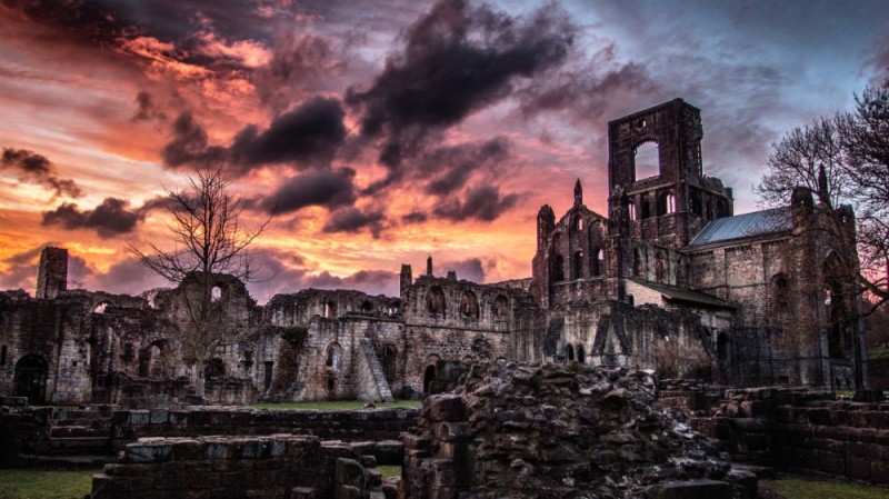 Create meme: The dark ages of Wales Abbey, Elgin Cathedral Scotland, Gothic landscape
