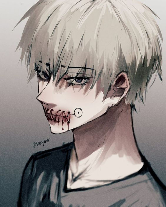 Create meme: kaneki, the Kaneko Ken sad, the Kaneko 