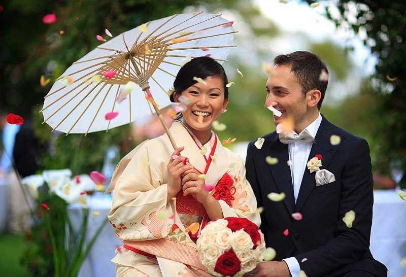 Create meme: japanese wedding, japanese newlyweds, Japanese-style wedding in russia