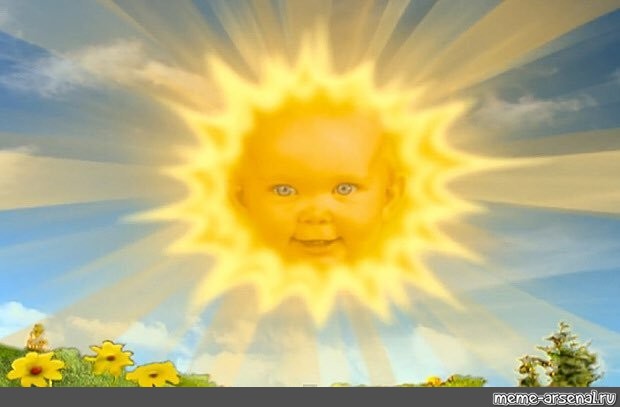 teletubbies sun meme