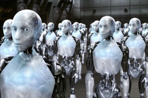 Создать мем: кто 1 появились на свет роботы или люди, человек робот, роботы будущего