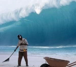 Create meme: tsunami meme, the sea tsunami, tsunami wave