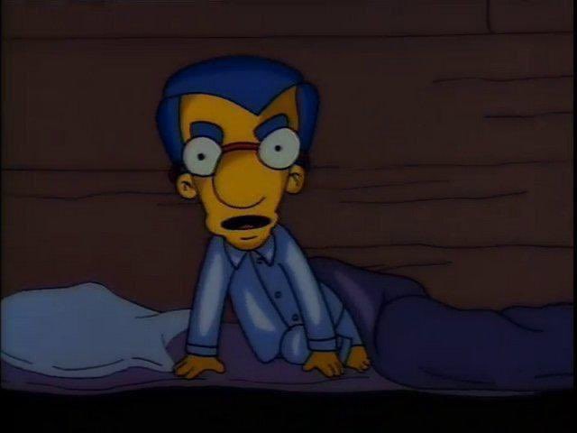 Create meme: milhouse van houten, Milhouse van Houten and Lisa