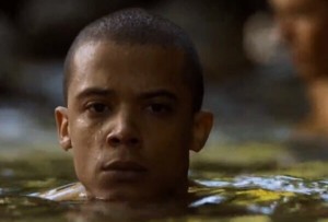 Create meme: missangie and grey worm in the river, grey worm gif, grey worm