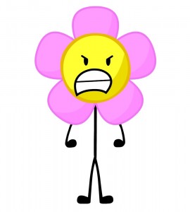 Create meme: bfdi, bfdi flower