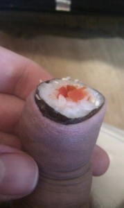 Create meme: Sushi