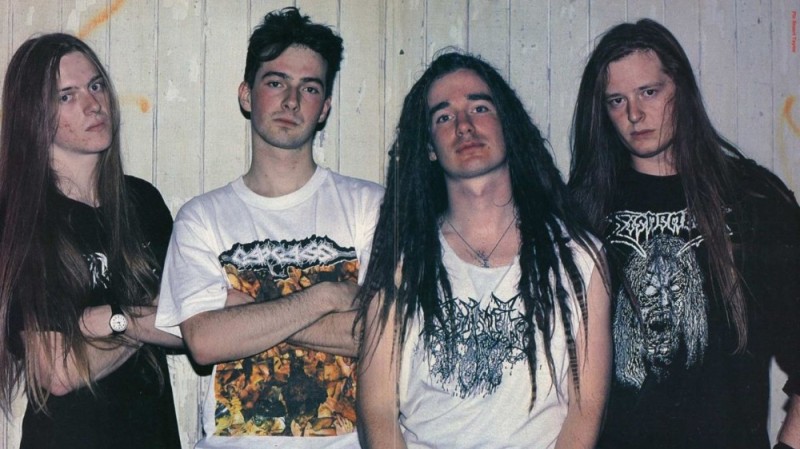 Создать мем: carcass swansong 1996, carcass группа молодые, carcass