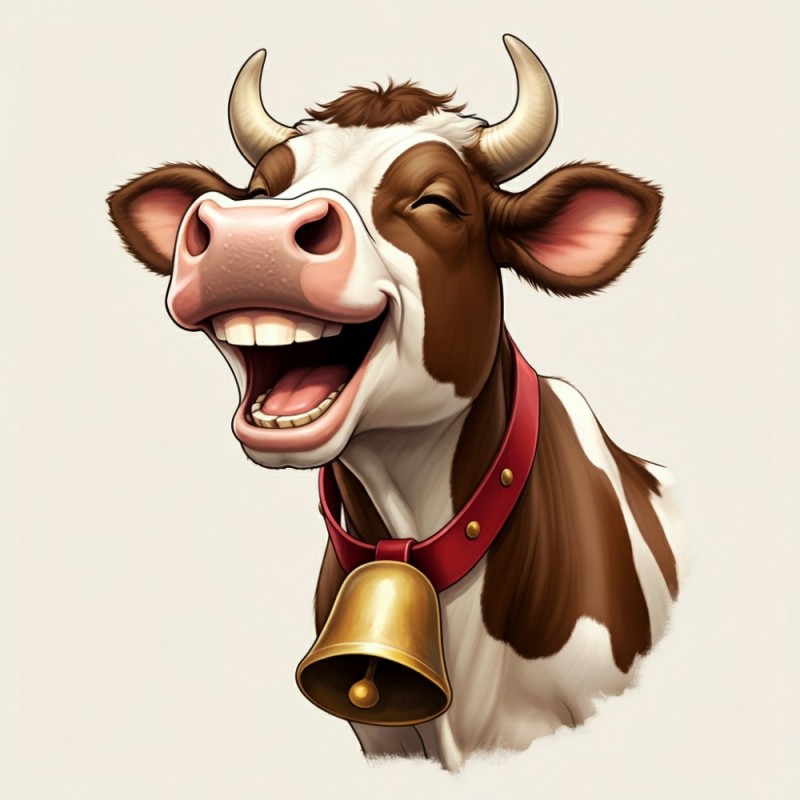 Create meme: funny cow, funny cow, The year of the bull is 2021