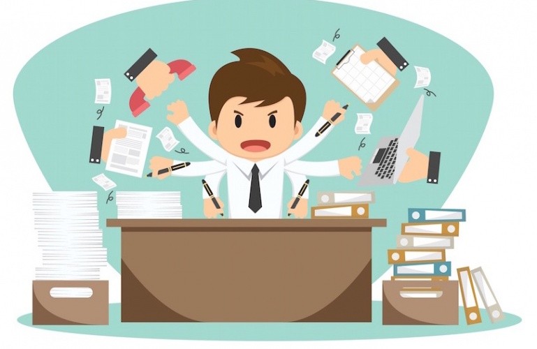 Create meme: office worker, office worker drawing, office illustration