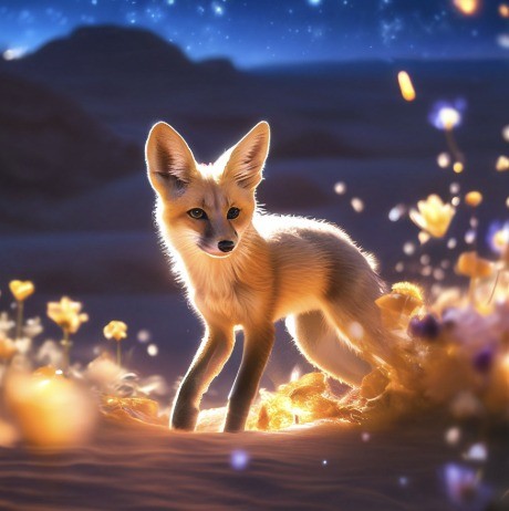 Create meme: Fennec Fox, Fox , The fox