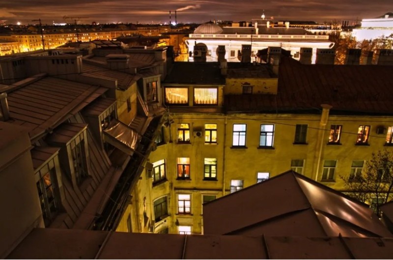 Create meme: roofs of St. petersburg, St. Petersburg roofs, courtyards of St. petersburg