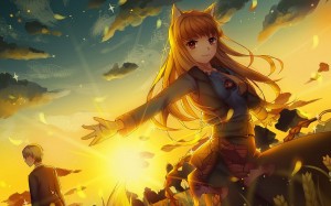 Create meme: the vast ocean of anime, anime art, Spice and wolf