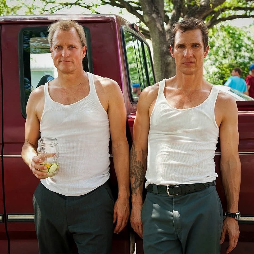 Create meme: Matthew McConaughey , true detective McConaughey , Woody Harrelson and Matthew McConaughey