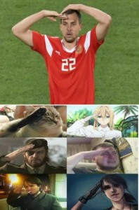 Create meme: All salute the national team of Russia