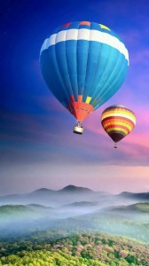 Создать мем: hot air balloon, air balloon, пейзаж с воздушным шаром