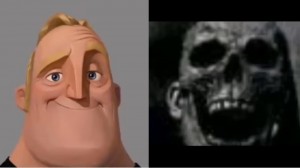 Create meme: spooky faces