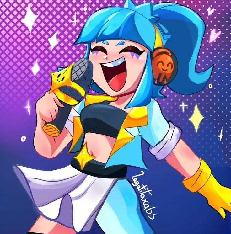 Create meme: Pop star Janet Art, brawl stars janet, Popstar Janet