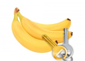 Создать мем: банан на белом фоне, клипарт банан, пластиковый банан на белом фоне