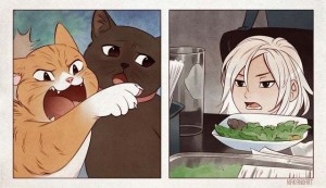 Create meme: anime, memes with cats, original memes with cats