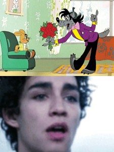 Create meme: Robert Sheehan, Oh wait cartoon