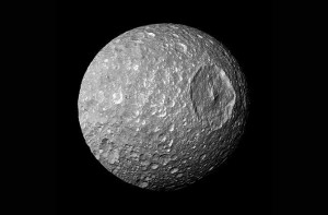 Create meme: Saturn's moon like the death star, Saturn's moon Mimas and the death star, tafia Saturn's moon